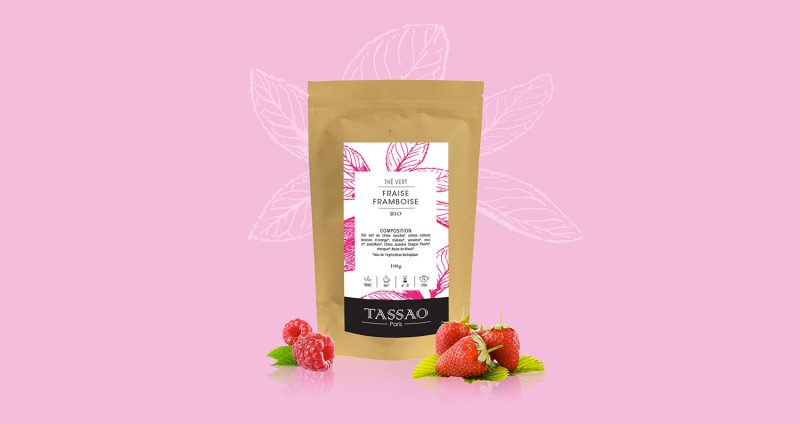 Création étiquette de thé bio TASSAO