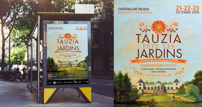 affiche Tauzia fête les jardins édition automne 2016